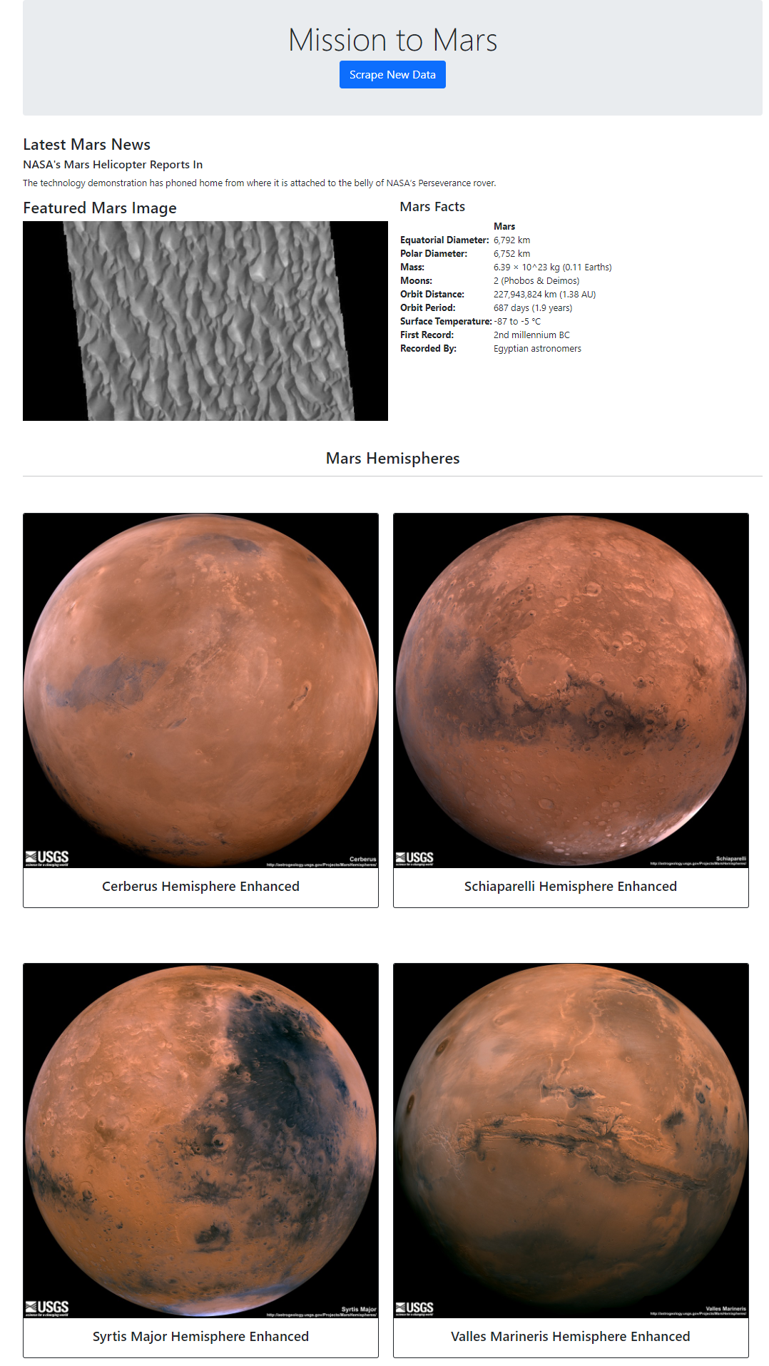 Mars Website